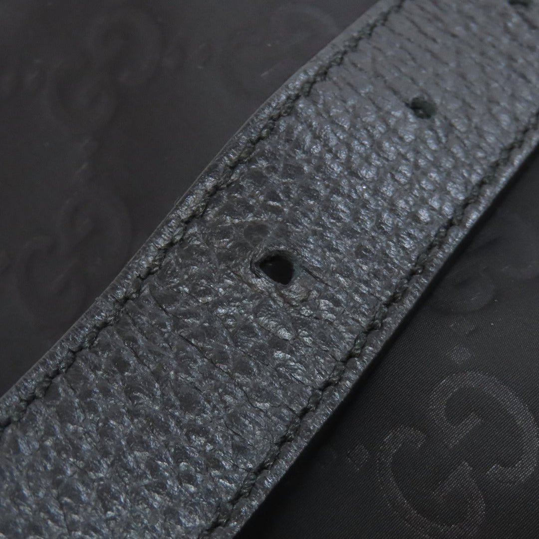 GUCCI Shoulder Bag 387070 Nylon black GG