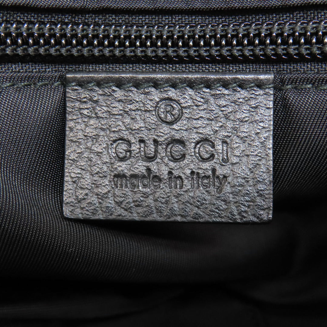 GUCCI Shoulder Bag 387070 Nylon black GG