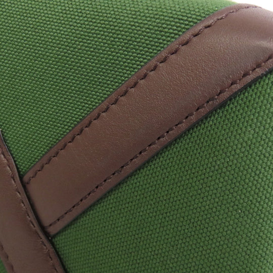 VALENTINO Handbag canvas green logo