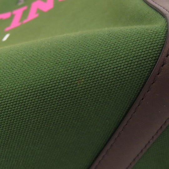 VALENTINO Handbag canvas green logo