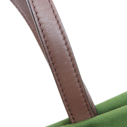 VALENTINO Handbag canvas green logo