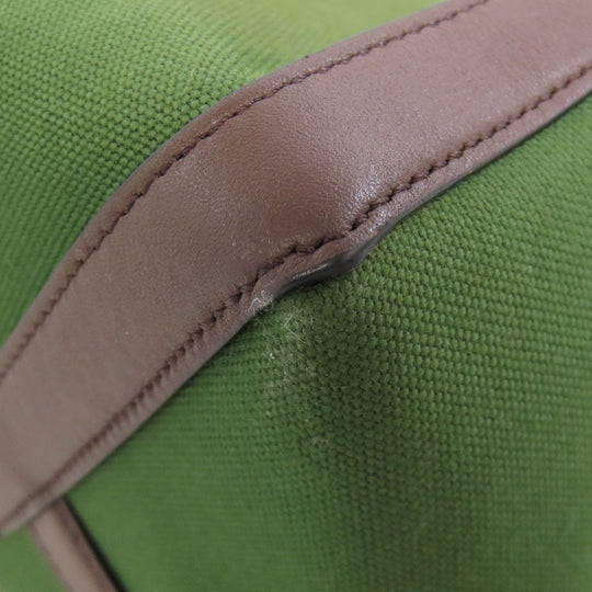VALENTINO Handbag canvas green logo