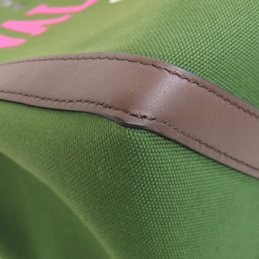 VALENTINO Handbag canvas green logo