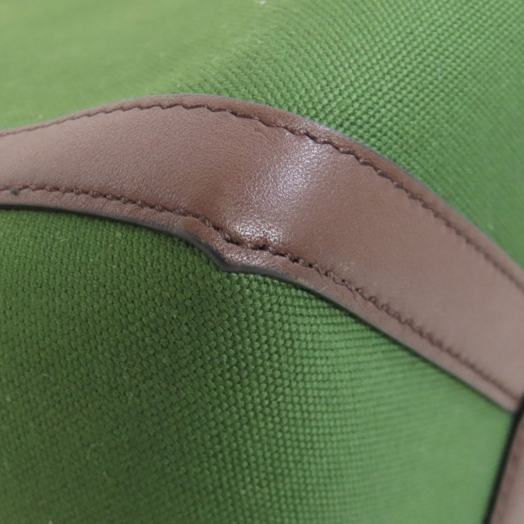 VALENTINO Handbag canvas green logo