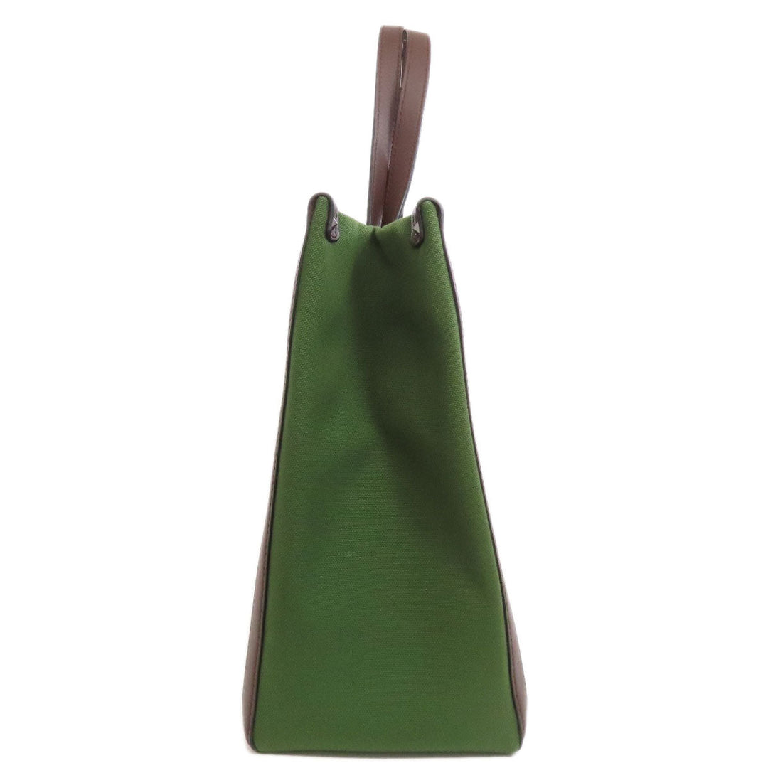 VALENTINO Handbag canvas green logo