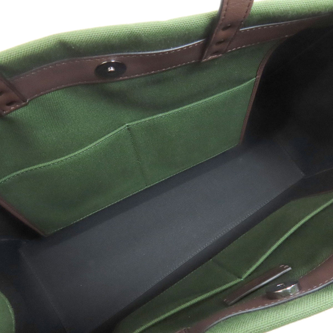 VALENTINO Handbag canvas green logo