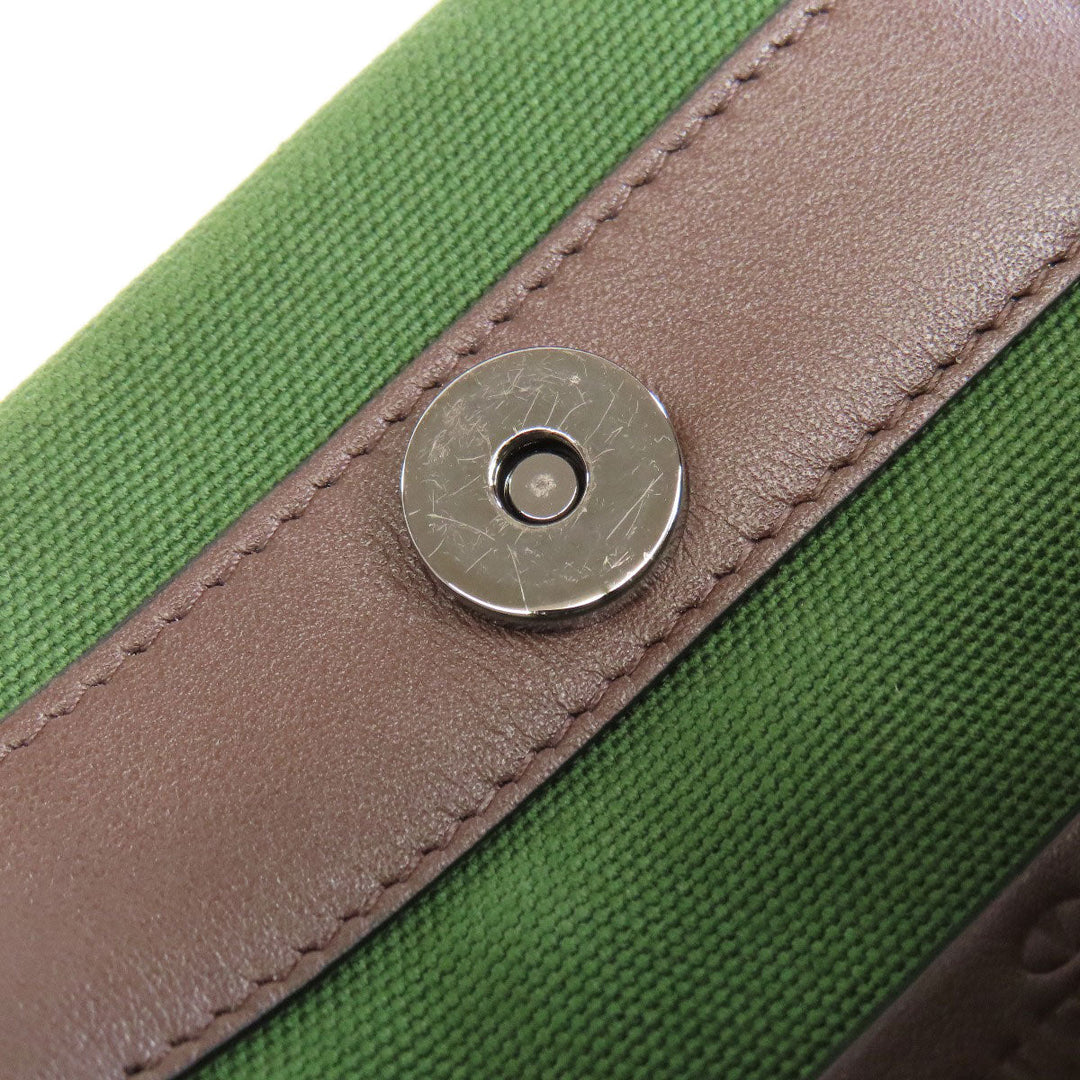 VALENTINO Handbag canvas green logo