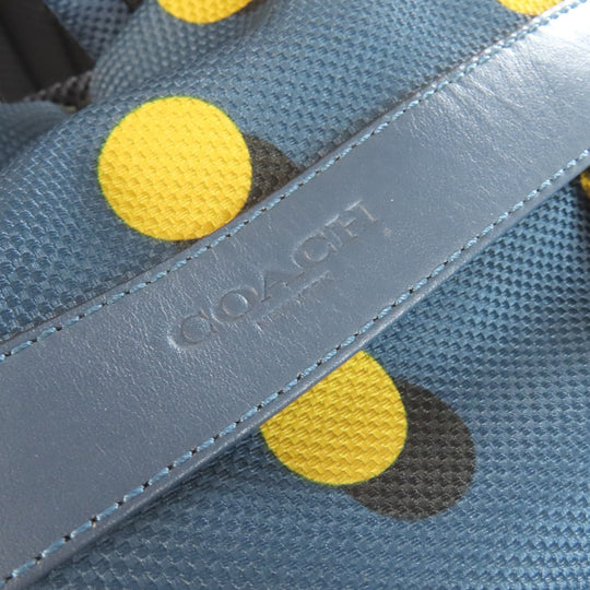 COACH Backpack F22360 Nylon blue Optical Dot