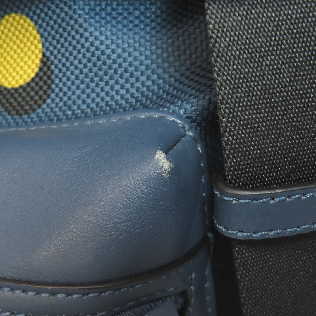 COACH Backpack F22360 Nylon blue Optical Dot