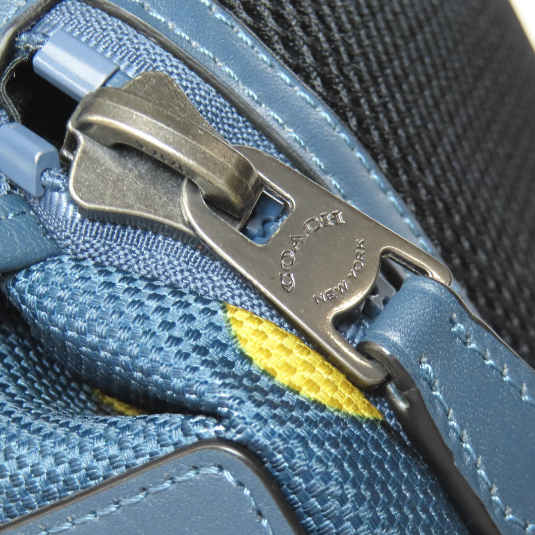 COACH Backpack F22360 Nylon blue Optical Dot