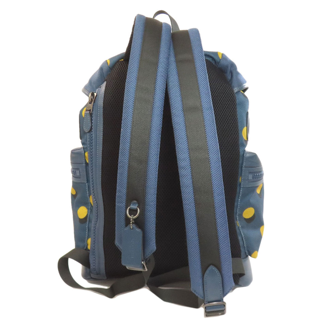 COACH Backpack F22360 Nylon blue Optical Dot