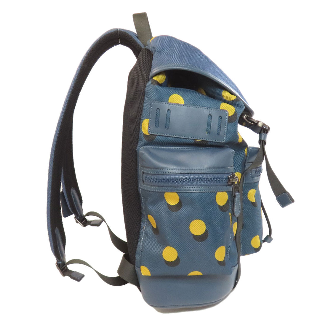 COACH Backpack F22360 Nylon blue Optical Dot