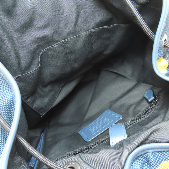 COACH Backpack F22360 Nylon blue Optical Dot