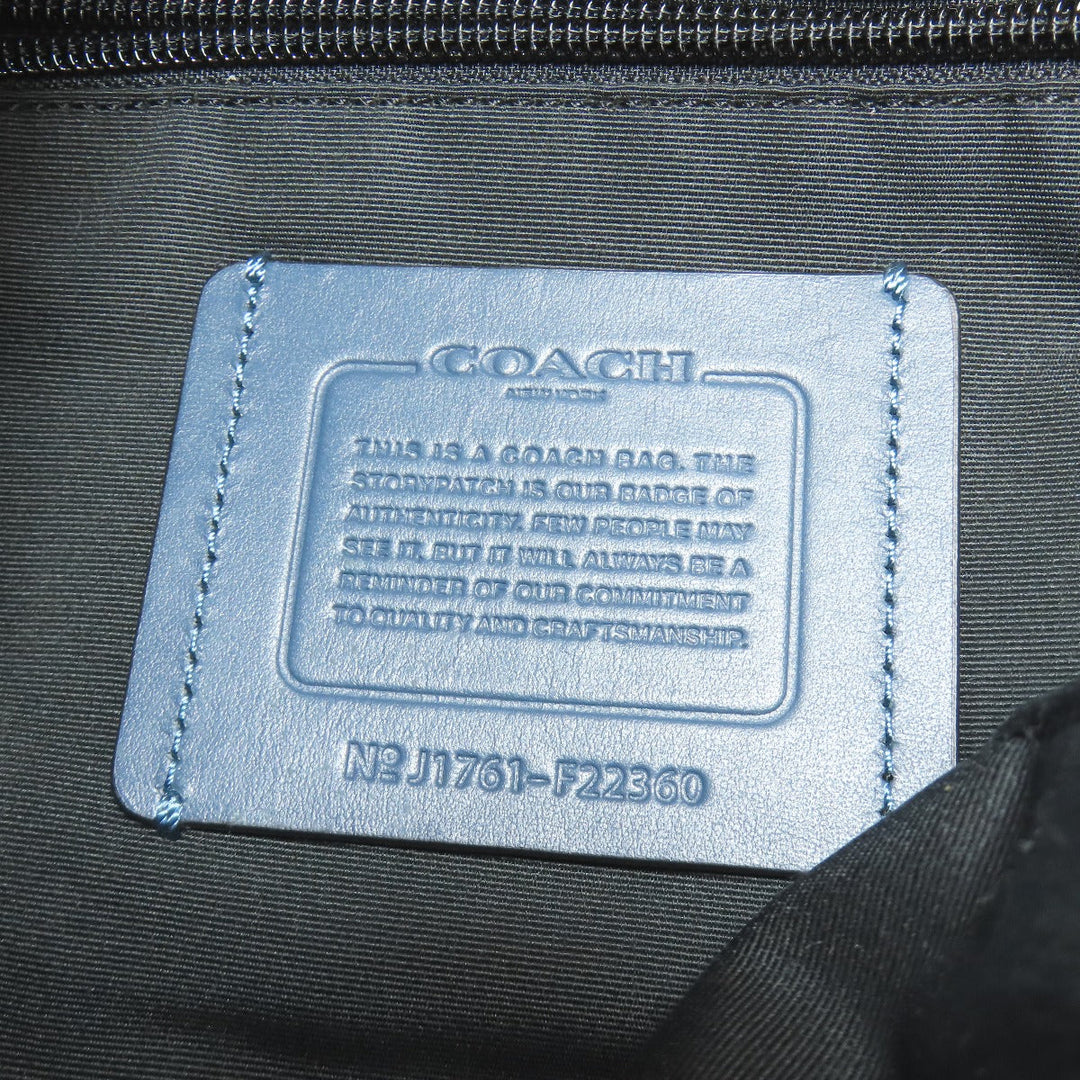 COACH Backpack F22360 Nylon blue Optical Dot