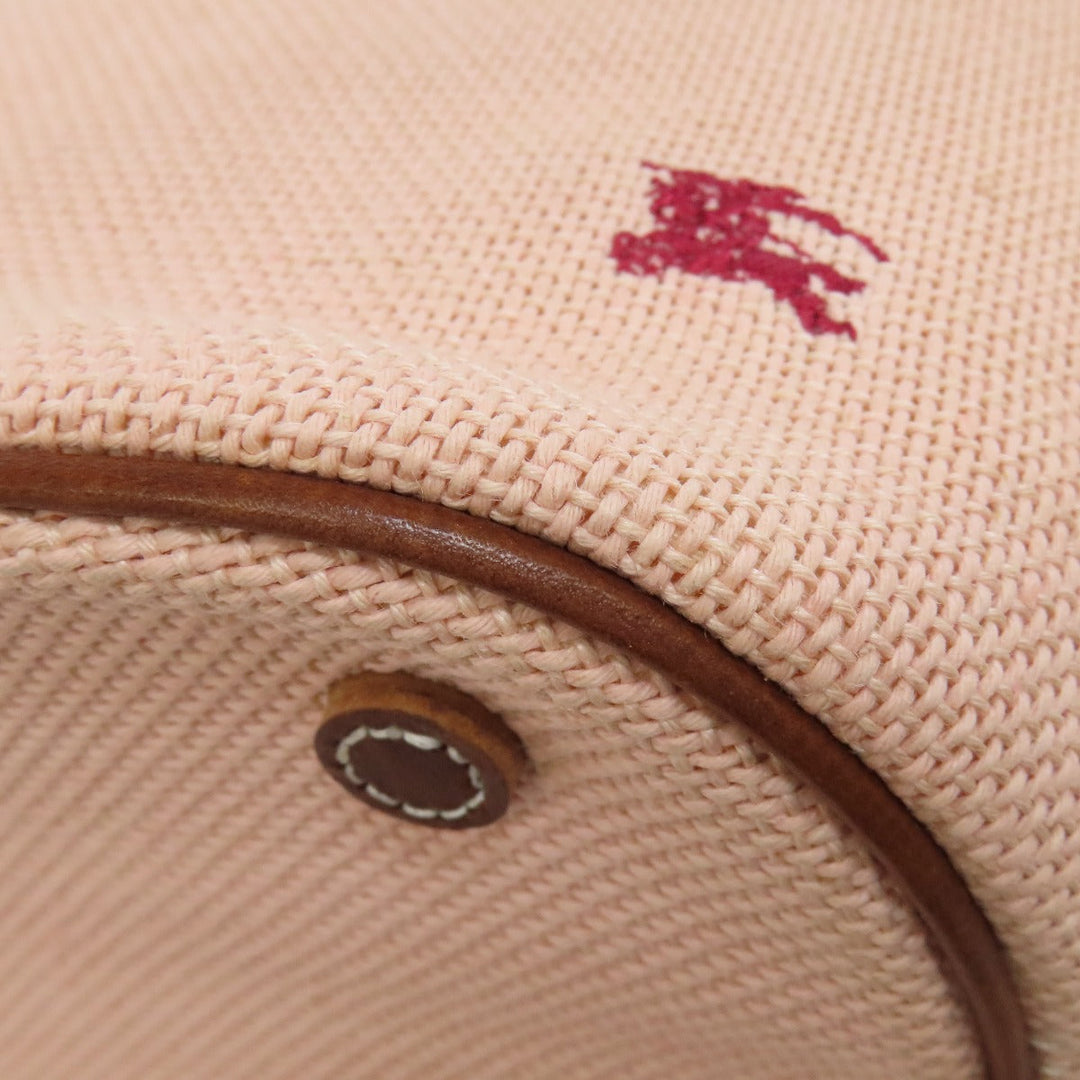 BURBERRY Handbag canvas pink Blue label