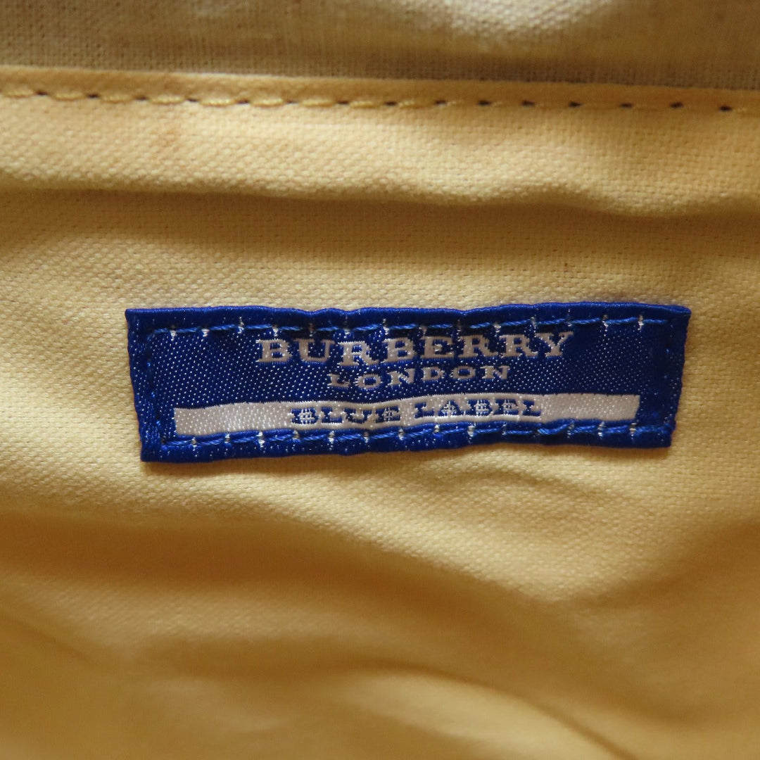 BURBERRY Handbag canvas pink Blue label