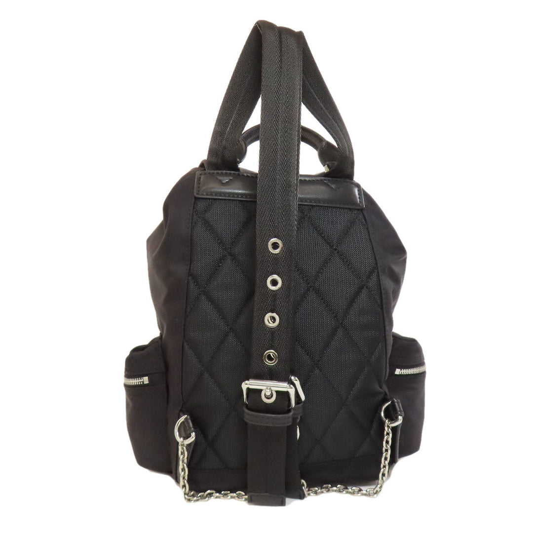 BURBERRY Backpack Nylon black logo
