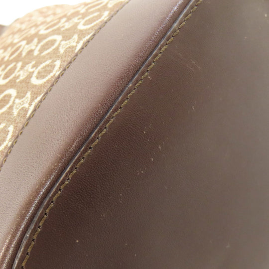 CELINE Tote Bag canvas Brown C Macadam Women Used Authentic