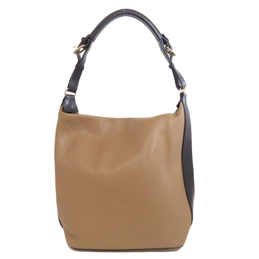 MARNI Shoulder Bag leather Brown one belt