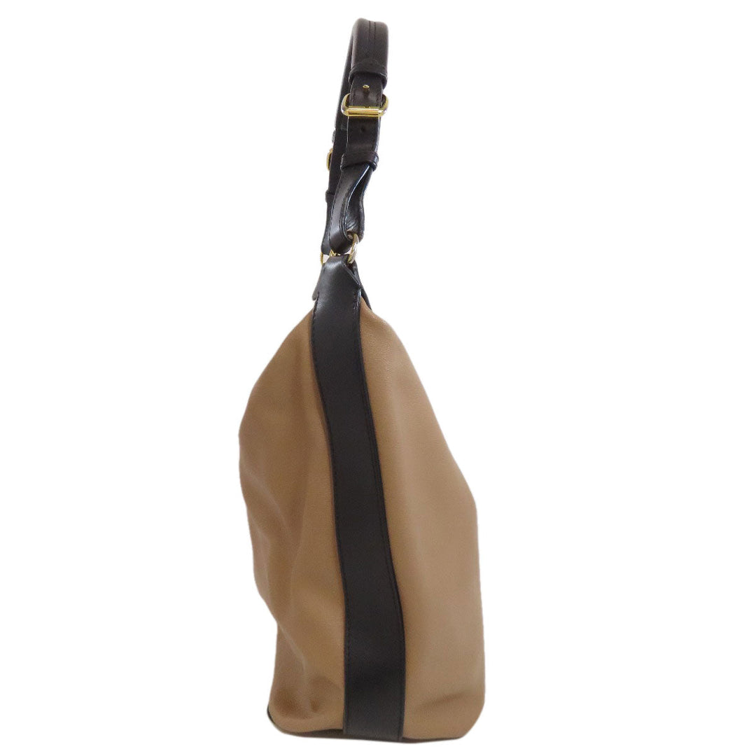 MARNI Shoulder Bag leather Brown one belt