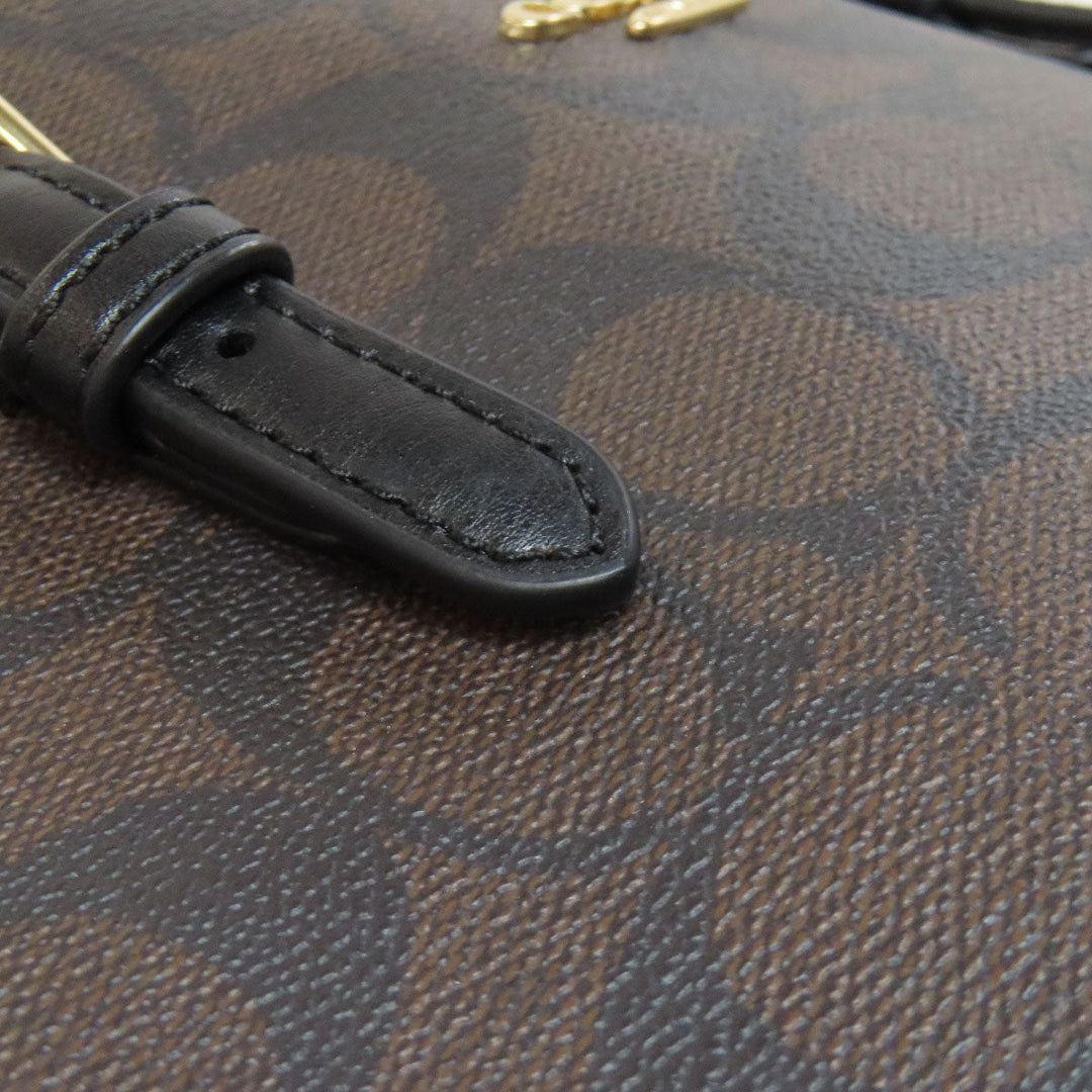 COACH Handbag C4250 PVC Brown Molly Signature 2WAY