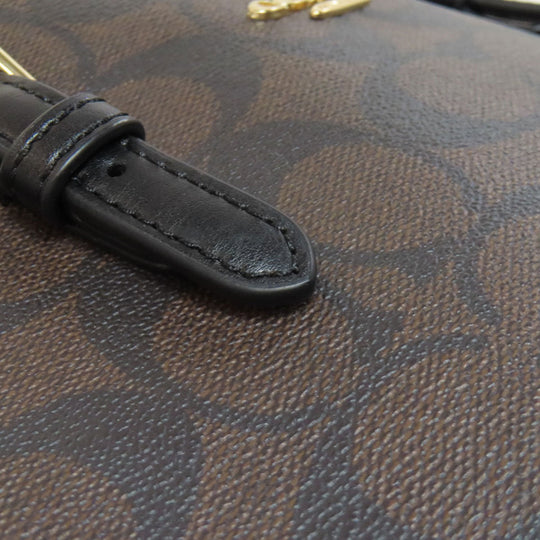 COACH Handbag C4250 PVC Brown Molly Signature 2WAY