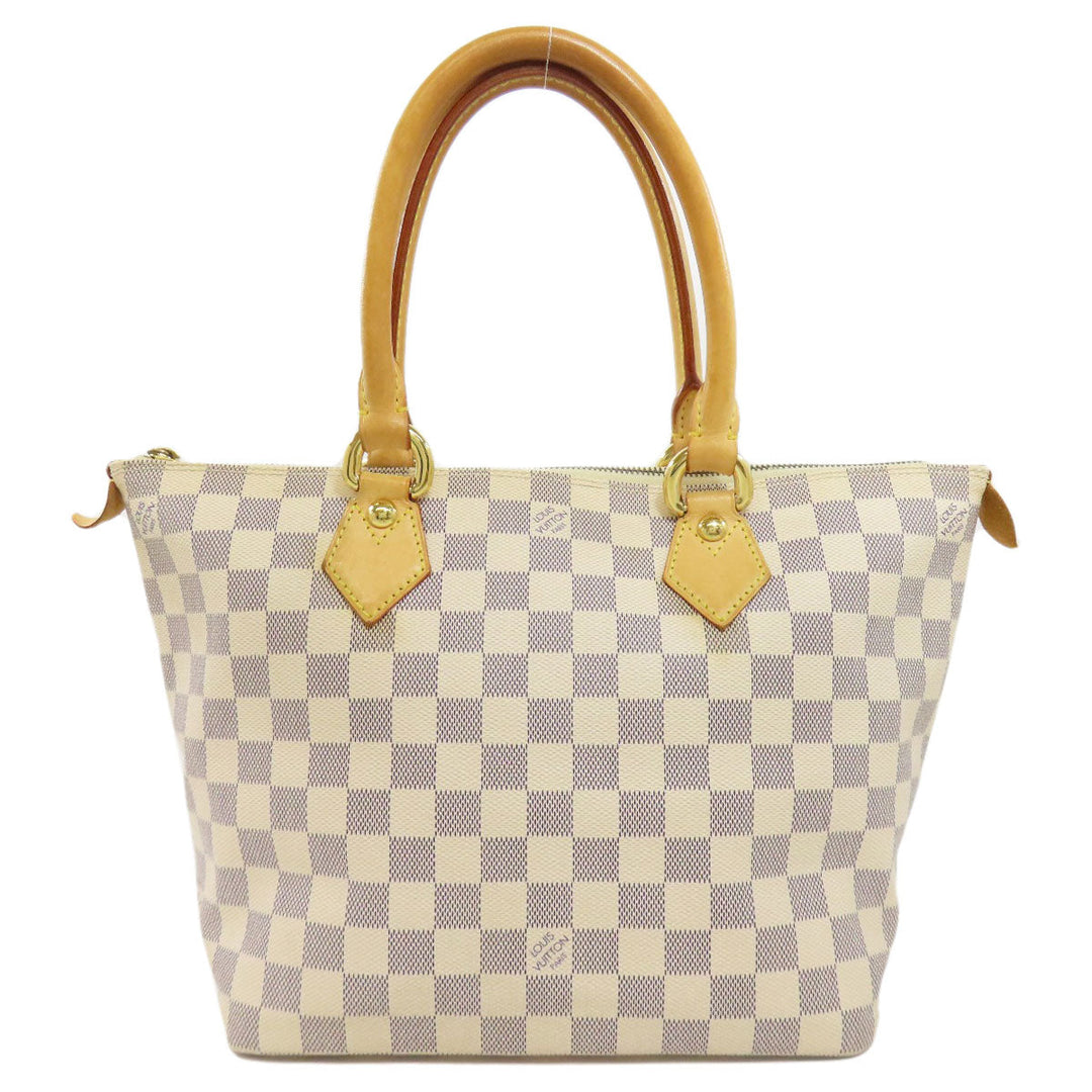 LOUIS VUITTON Tote Bag N51186 Damier canvas white Saleya PM Women Used Authentic