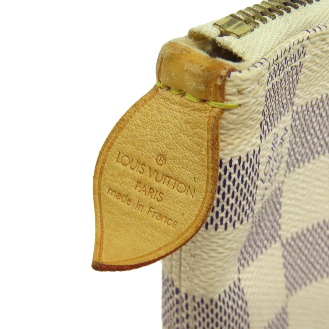 LOUIS VUITTON Tote Bag N51186 Damier canvas white Saleya PM Women Used Authentic