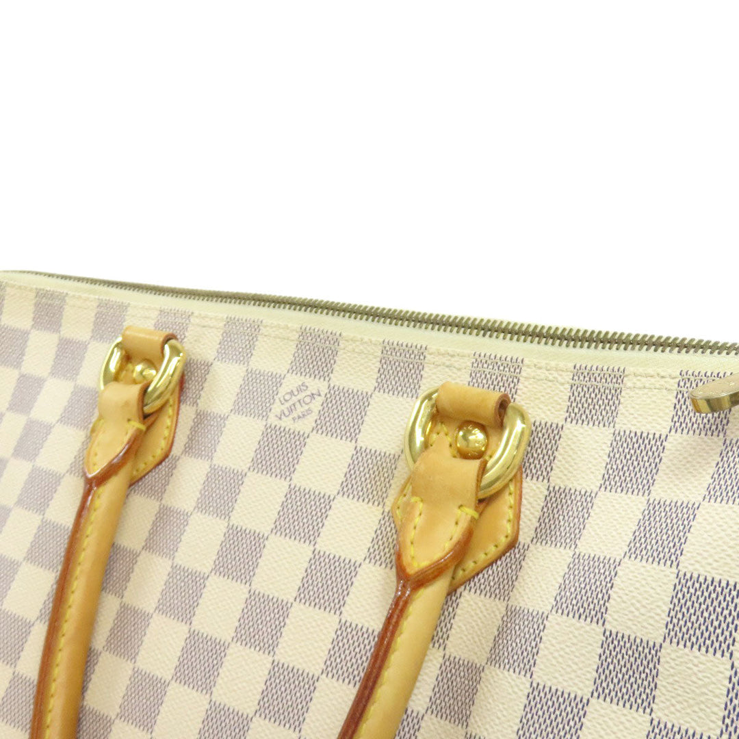 LOUIS VUITTON Tote Bag N51186 Damier canvas white Saleya PM Women Used Authentic