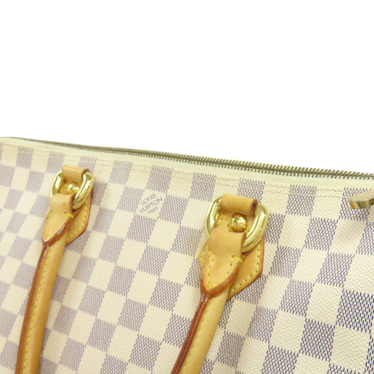 LOUIS VUITTON Tote Bag N51186 Damier canvas white Saleya PM Women Used Authentic