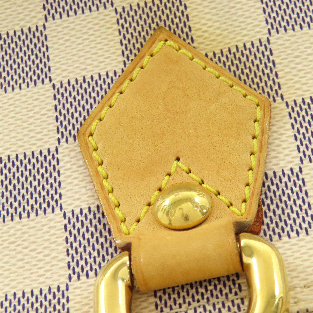 LOUIS VUITTON Tote Bag N51186 Damier canvas white Saleya PM Women Used Authentic