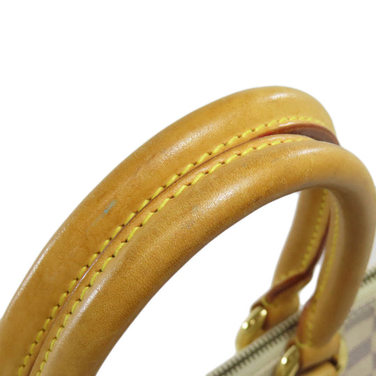 LOUIS VUITTON Tote Bag N51186 Damier canvas white Saleya PM Women Used Authentic