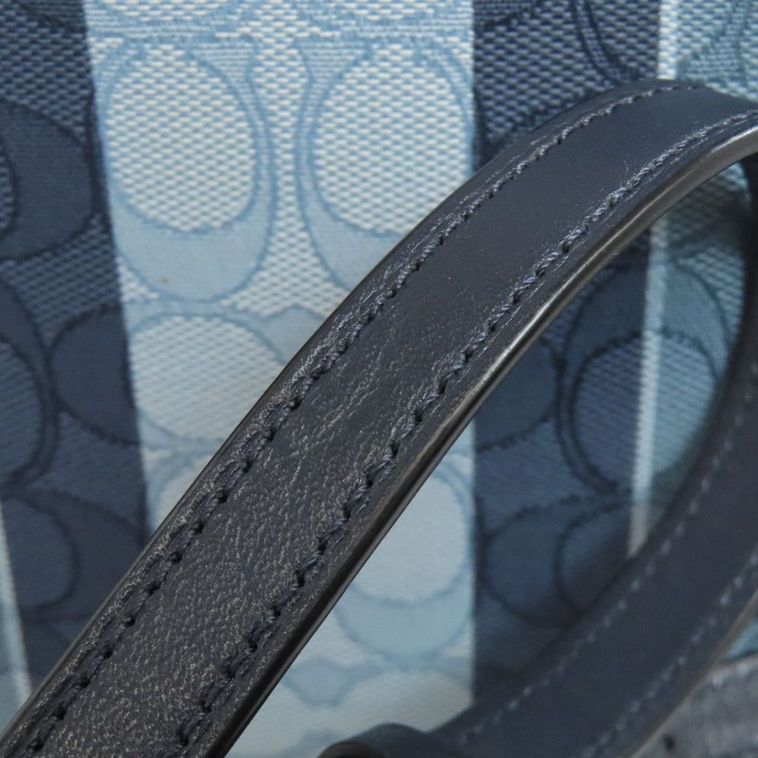COACH Handbag C8416 canvas blue Molly Tote 25 2WAY