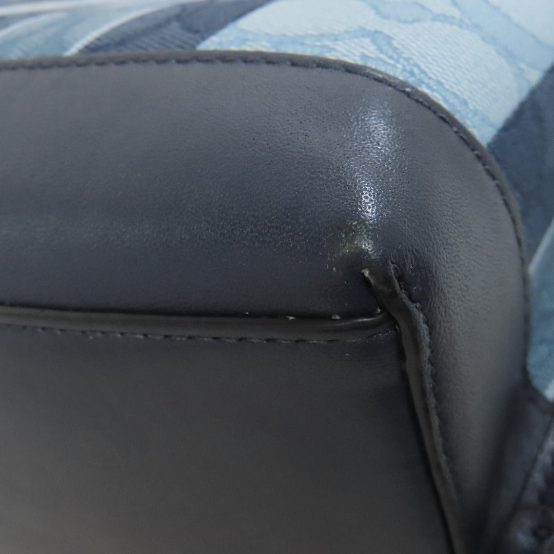 COACH Handbag C8416 canvas blue Molly Tote 25 2WAY