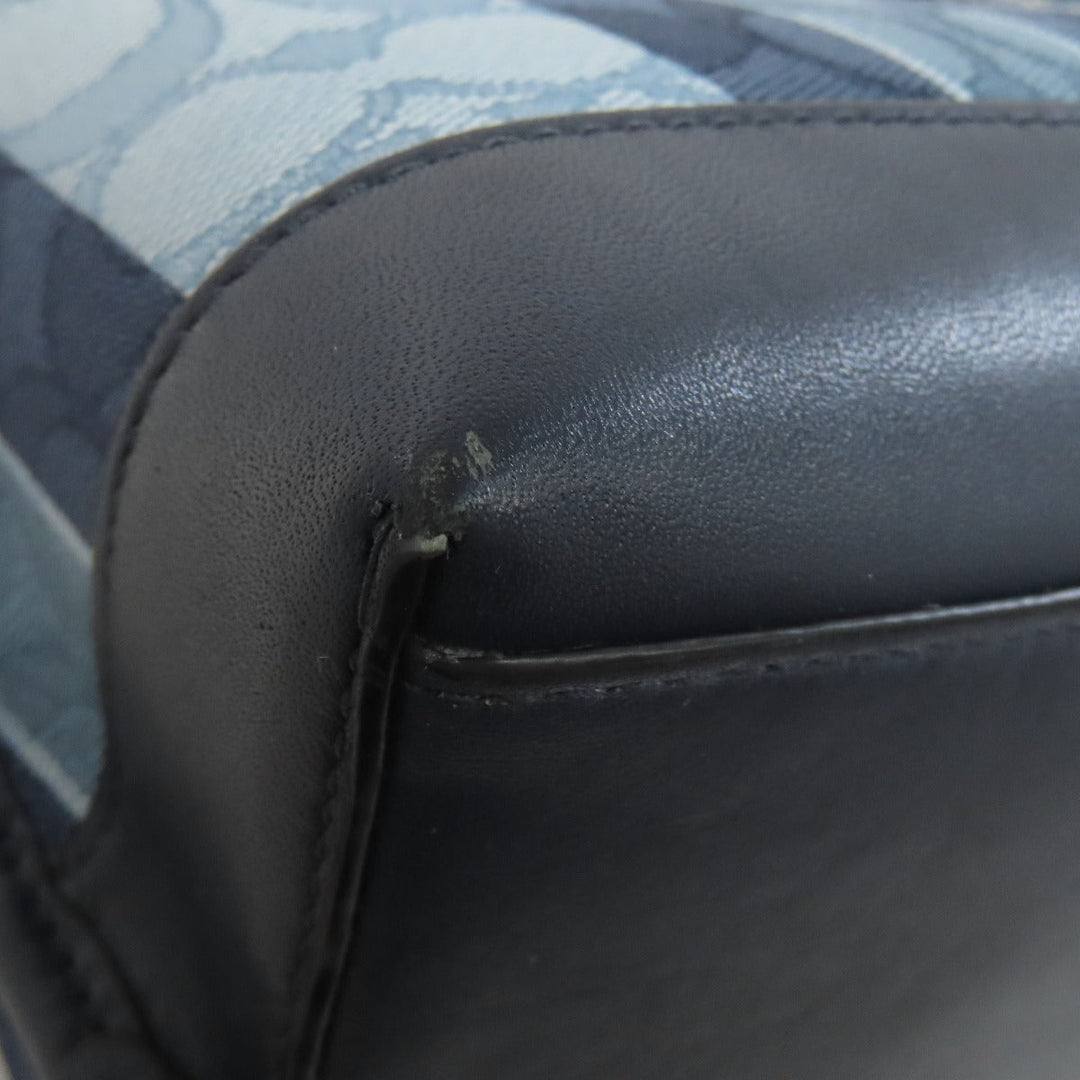 COACH Handbag C8416 canvas blue Molly Tote 25 2WAY