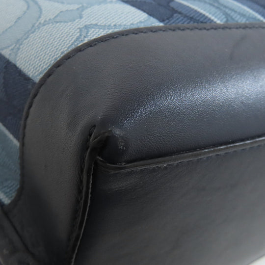 COACH Handbag C8416 canvas blue Molly Tote 25 2WAY