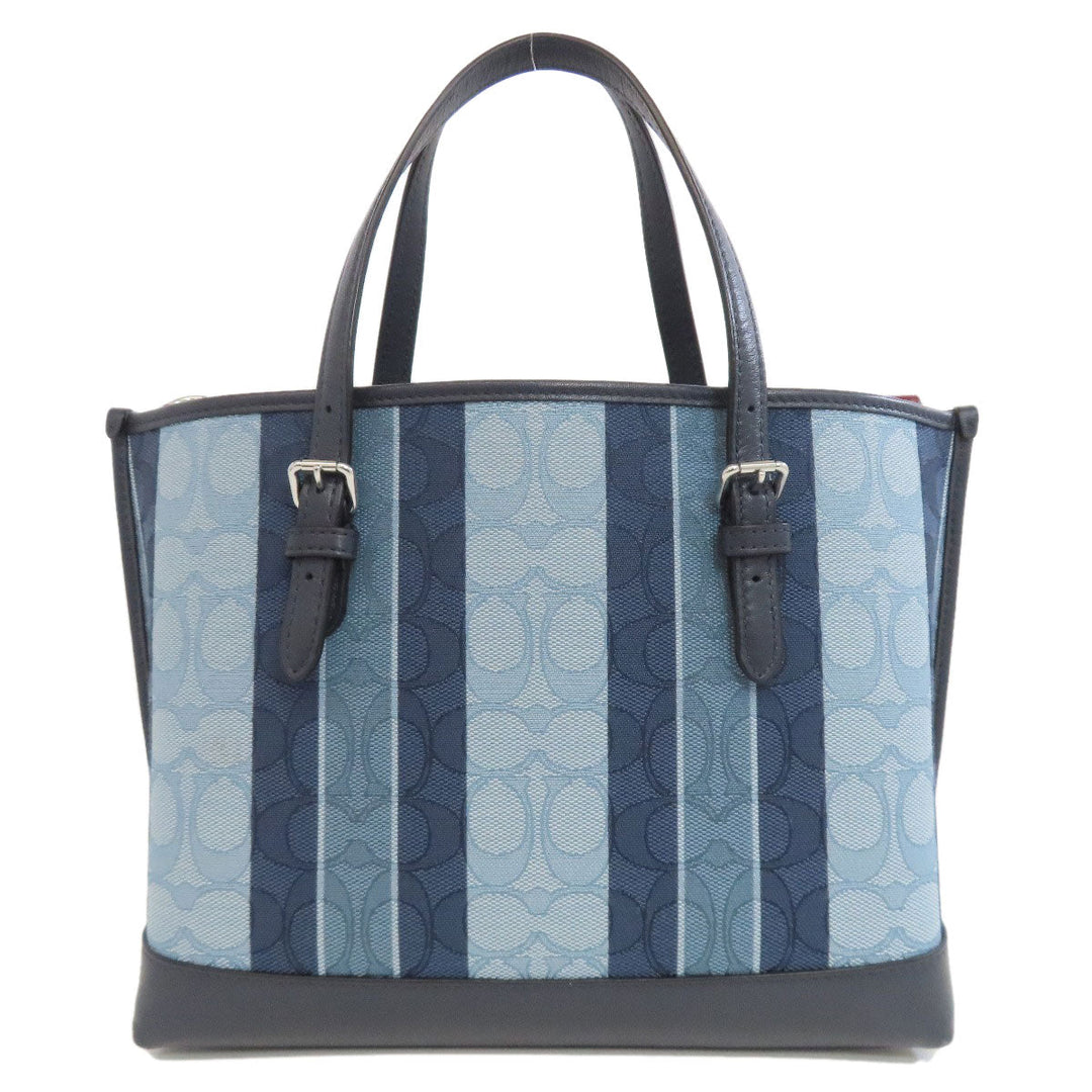 COACH Handbag C8416 canvas blue Molly Tote 25 2WAY