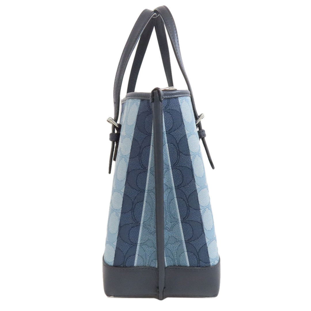 COACH Handbag C8416 canvas blue Molly Tote 25 2WAY