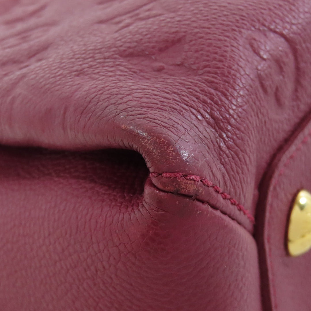 LOUIS VUITTON Tote Bag M43249 Ann Platt Red Empreinte Beaujeu