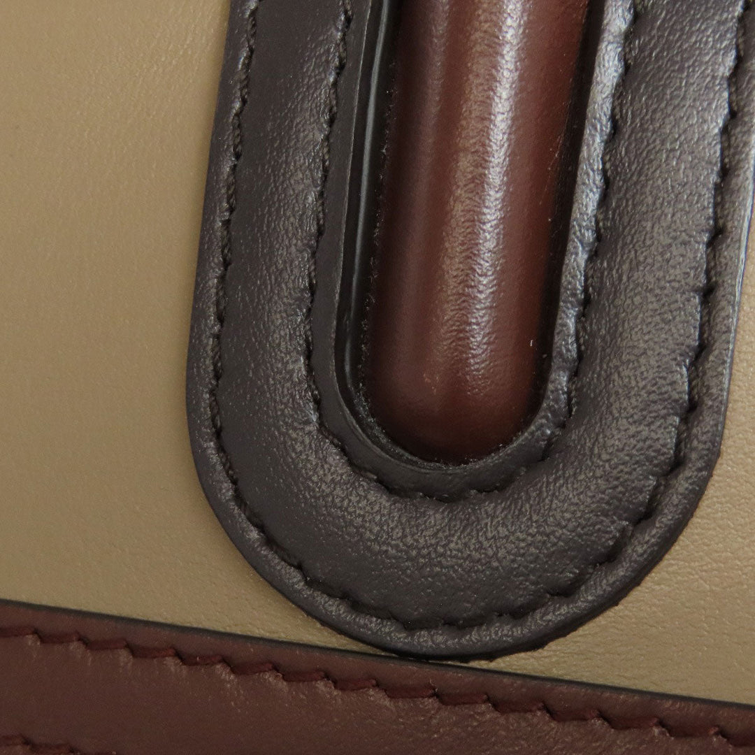 BURBERRY Handbag leather Brown logo
