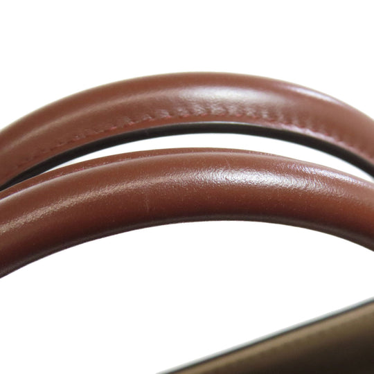 BURBERRY Handbag leather Brown logo