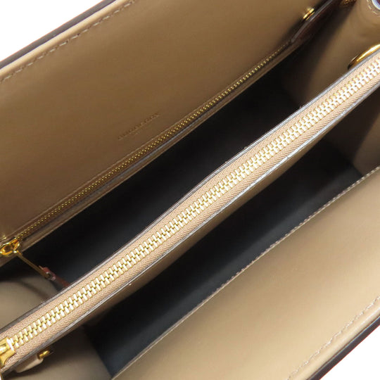 BURBERRY Handbag leather Brown logo