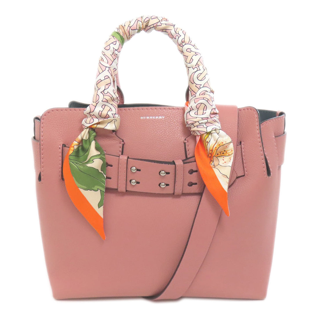 BURBERRY Handbag leather pink 2WAY