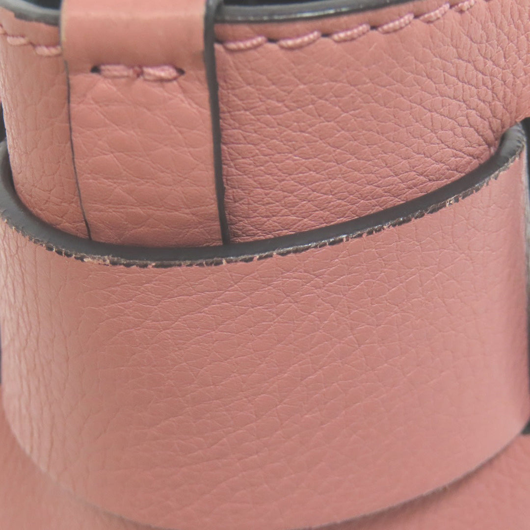 BURBERRY Handbag leather pink 2WAY