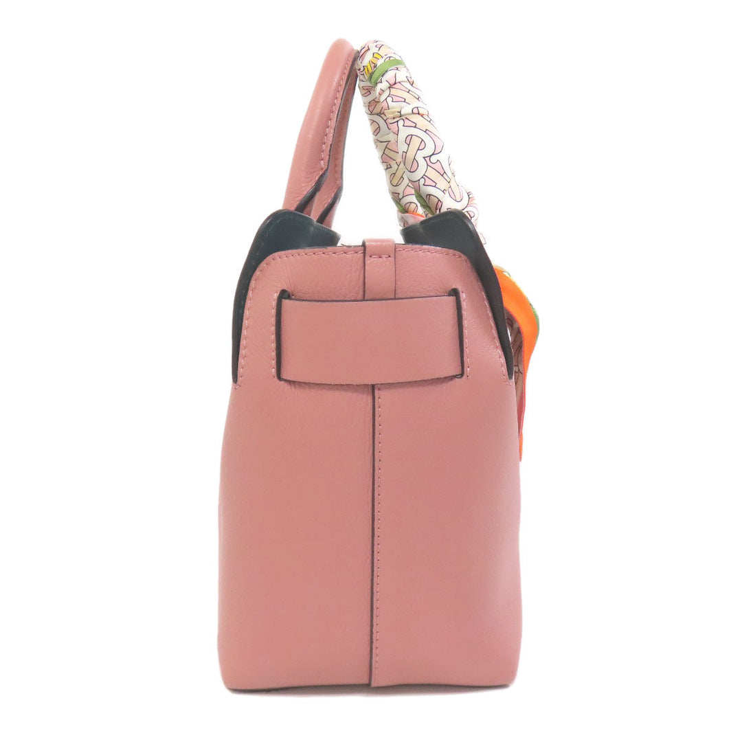 BURBERRY Handbag leather pink 2WAY