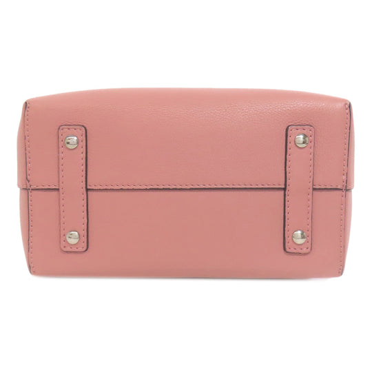 BURBERRY Handbag leather pink 2WAY