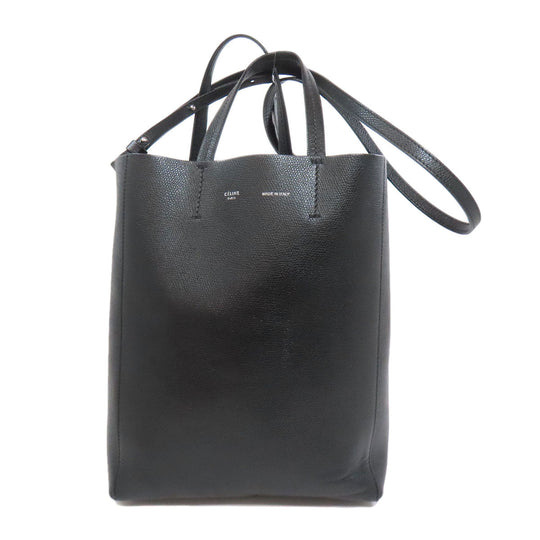 CELINE Tote Bag leather black Vertical Cabas 2WAY