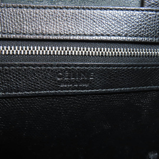 CELINE Tote Bag leather black Vertical Cabas 2WAY