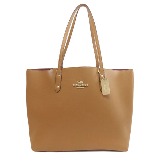 COACH Tote Bag F72673 leather Brown logo
