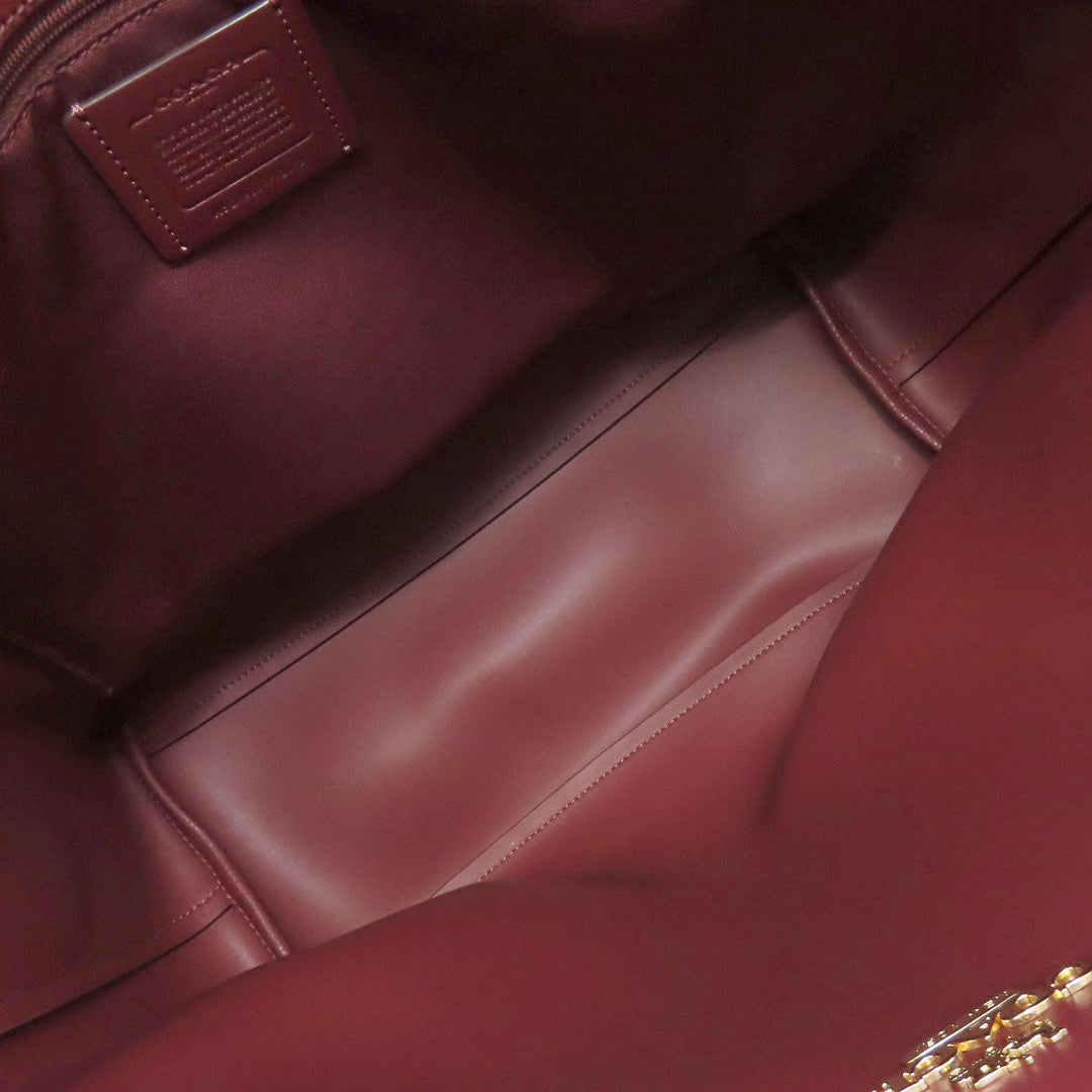 COACH Tote Bag F72673 leather Brown logo